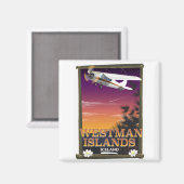 Aimant Affiche de voyage en Islande (Recto/Verso)