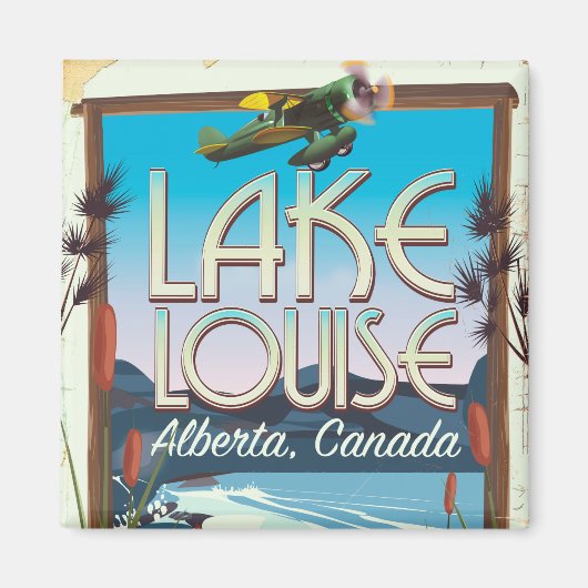 Aimant Affiche de voyage Lac Louise, Alberta Canada (Devant)