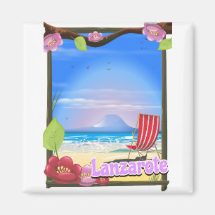 Aimant Affiche de voyage Lanzarote