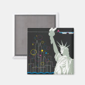 Aimant Affiche De Voyage Pour Vol Northwest Airlines (Recto/Verso)