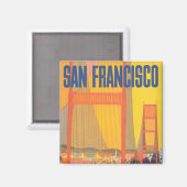 Aimant Affiche De Voyage Pour Vol Twa À San Francisco (Recto/Verso)