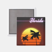 Aimant Affiche Florida Sunset 1984 (Recto/Verso)