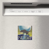 Aimant Affiche Loup Norvège (In Situ (Lave-vaisselle))