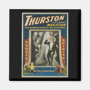 Aimant Affiche Magique Vintage, Thurston, Le Grand Magici