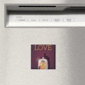 Aimant Affiche vintage 'Amour' Tube Nixie (In Situ (Lave-vaisselle))