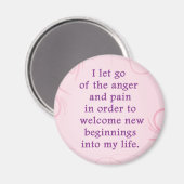 Aimant Affirmation Positive Laissant Partir De Douleur Et (Recto/Verso)