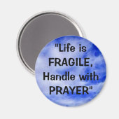 Aimant Affirmation positive & Regroupement de la foi Magn (Recto/Verso)