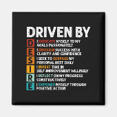 Aimant Affirmations de devis motivationnelles (Devant)