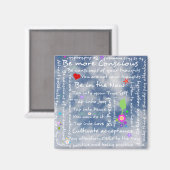 Aimant Affirmations spirituelles positives (Recto/Verso)