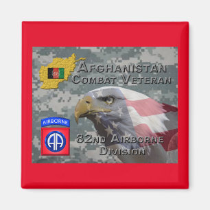 Aimant " Afghanistan Combat Veteran " - 82e Divis aéropor