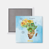 Aimant Africa map (Recto/Verso)