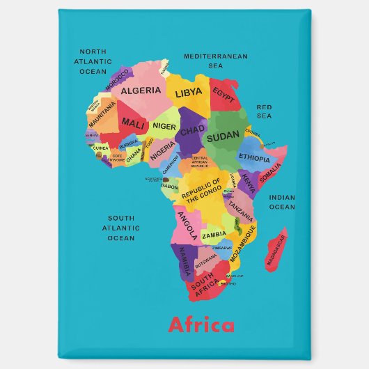 Aimant Africa map (Recto)
