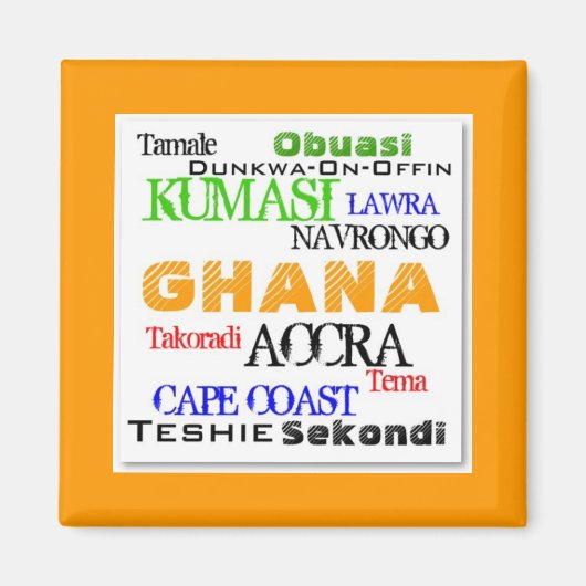 Aimant Africain_Urbain personnalisé (Devant)