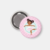 Aimant African American Ballerina (Recto/Verso)