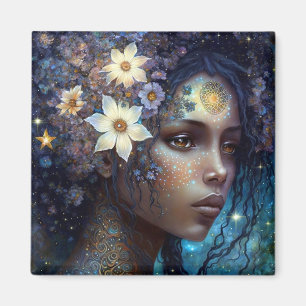 Aimant African American Black Goddess Queen Imaginaire Ar