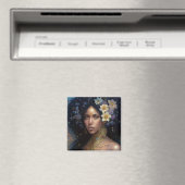 Aimant African American Black Goddess Queen Imaginaire Ar (In Situ (Lave-vaisselle))