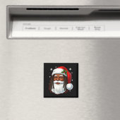 Aimant African American Santa Christmas Cool Black X-mas  (In Situ (Lave-vaisselle))