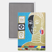 Aimant African Queen II Art by Alicia McDaniel Fine Art (Recto/Verso)