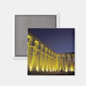 Aimant Afrique, Egypte, Louxor. Cour solaire d'Amenhotep (Recto/Verso)