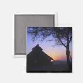 Aimant Afrique, Éthiopie, région du fleuve Omo, Coucher d (Recto/Verso)