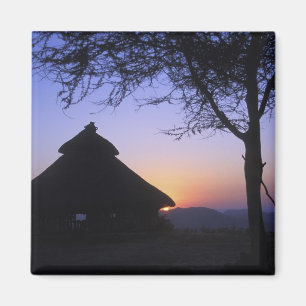 Aimant Afrique, Éthiopie, région du fleuve Omo, Coucher d