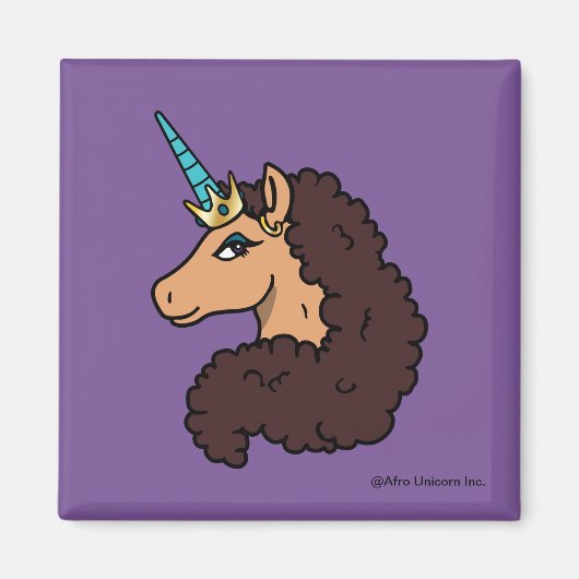 Aimant Afro Unicorn | Divin (Devant)