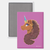 Aimant Afro Unicorn | Unique (Recto/Verso)
