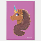 Aimant Afro Unicorn | Unique (Recto)