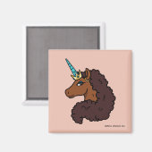 Aimant Afro Unicorn | Unique (Recto/Verso)