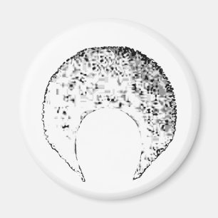 Aimant Afro White Le MUSÉE Zazzle Cadeaux