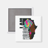 Aimant Afro You Are Enough I Am Insrational Sayings Motiv (Recto/Verso)