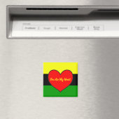 Aimant Afrocentrique Tu Es Mon Coeur (In Situ (Lave-vaisselle))