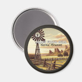 Aimant Agate Fossil Beds National Monument Souvenir (Recto/Verso)