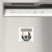 Aimant Agent D'Application Du Stationnement Funny Bbq Che (In Situ (Lave-vaisselle))