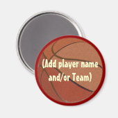 Aimant Agent de basket-ball personnalisé (Recto/Verso)