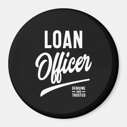 Aimant Agent de prêt Titre du poste Cadeau (Devant)