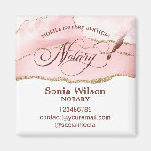 Aimant Agent de signature de crédit et de notaire mobile (Devant)