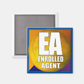 AIMANT AGENT INSCRIT AU LOGO EA (Recto/Verso)