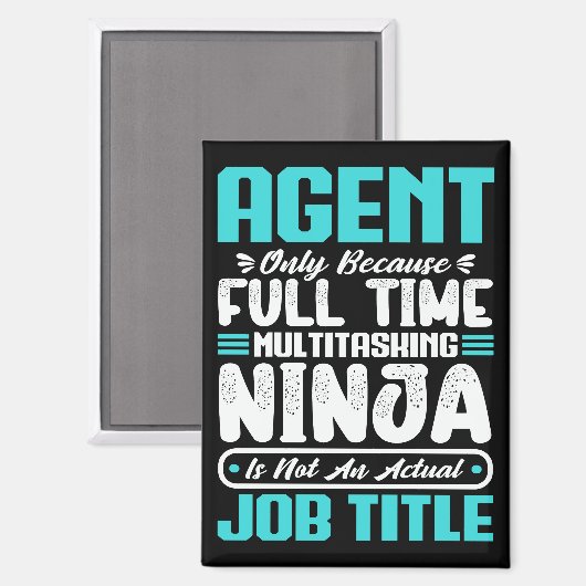 Aimant Agent Titre du travail Profession Drôle Compétence (Recto/Verso)