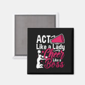 Aimant Agis comme une dame, encourage comme un patron, j' (Recto/Verso)