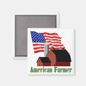 Aimant Agriculteur américain (Recto/Verso)