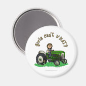Aimant Agriculteur vert clair (Recto/Verso)