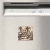 Aimant Agriculture de grands ananas, illustration d'un de (In Situ (Lave-vaisselle))