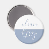 Aimant Agritourisme Cuisine Bleue Rustique Lave-vaisselle (Recto/Verso)