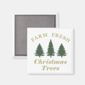 Aimant Agritourisme des pins de Noël (Recto/Verso)