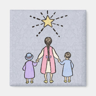 Aimant Ah! Ah! Petite Étoile de Nuit Comptine de Nursery