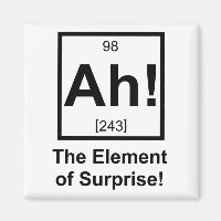 Ah l'élément de surprise Symbole d'élément périodi
