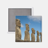 Aimant Ahu Akivi, Rapa Nui, Île de Pâques, Chili 2 (Recto/Verso)