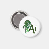 Aimant AI Intelligence Artificielle c'est ici la technolo (Recto/Verso)