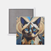 Aimant AI Siamese Chat (Recto/Verso)